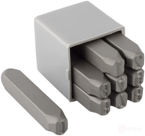 Набор клейм цифровых 10мм (стальные) BERIL