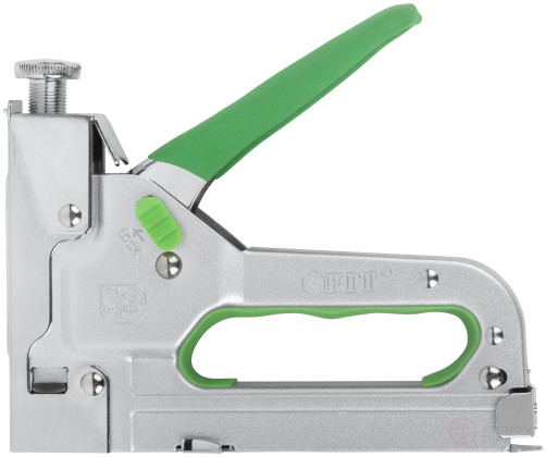 5-in-1 stapler for wide staples "type 140", "type 53F", "type 28", "type 300", "type 500", 4-14 mm, impact force adjustment, built-in lock