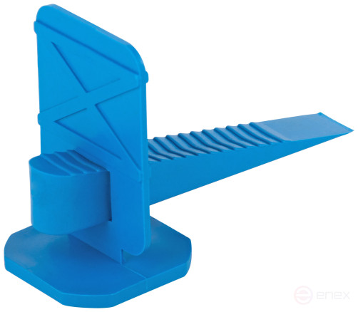 Tile leveling system, clips 40 pcs. and 40 wedges, set (blue)