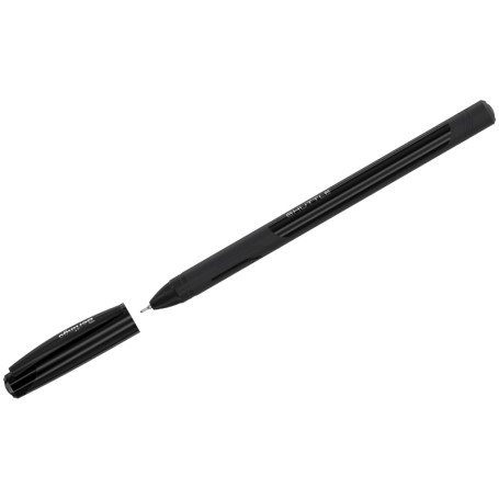 Ручка гелевая Berlingo "Shuttle" черная, 0,5 мм, игольчатый стержень