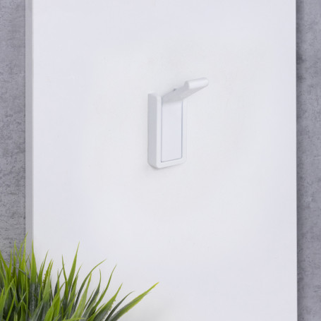 Hook metal one-horn metal KLICK white AKS