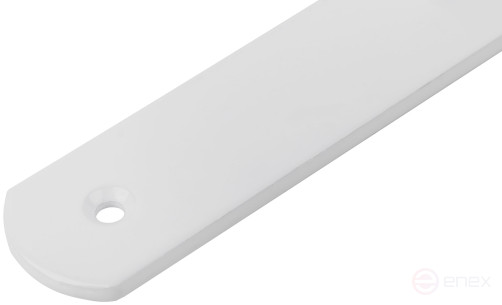 Corner bracket reinforced white 350x250mm