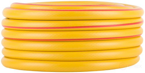 Шланг поливочный трехслойный армированный, желтый 3/4" х 2,1 мм х 15 м