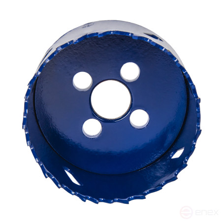 Коронка биметаллическая ПРАКТИКА 54 мм (1шт), клипса (773-231)