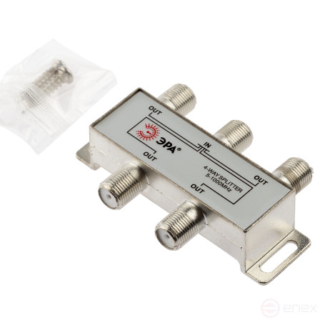 TV divider ERA D-F-03 4 branches for F connector 5-1000 MHz package 1 pc