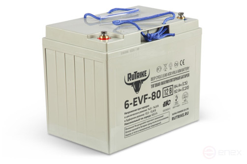 Traction battery RuTrike 6-EVF-80 (12V80A/H C3)