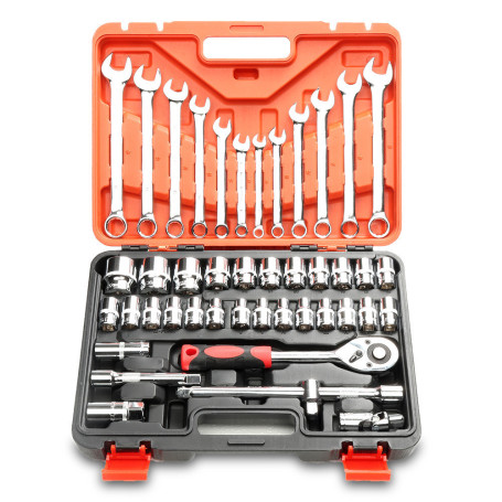 Tool Set 44 Pieces 1/2" Ratchet Tool Set for Car GOODKING Y-10044