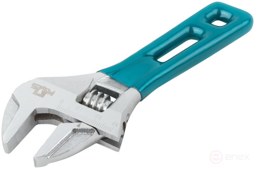 Ключ разводной с тонкими губками, пластиковая накладка на ручку, 135 мм (30 мм )