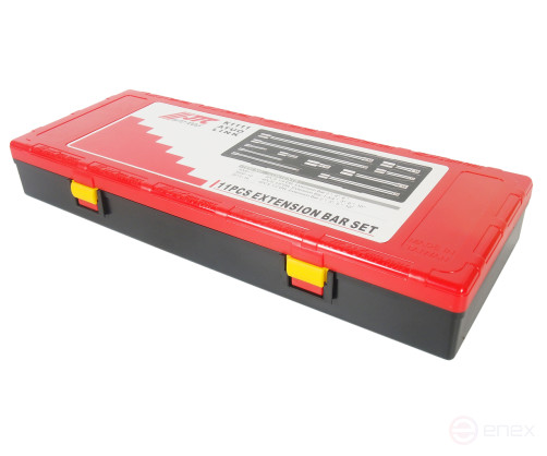 Набор удлинителей 1/4",3/8",1/2" 11 предметов в кейсе JTC