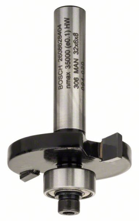 Flat groove milling cutter 8 mm, D1 32 mm, L 6 mm, G 51 mm