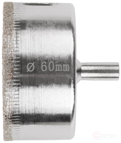 Коронка кольцевая по кафелю и стеклу алмазная 60х50 мм