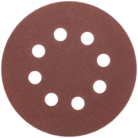 Grinding wheels with holes (Velcro), aluminum oxide, 125 mm, 5 pcs. P 80