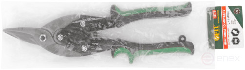 Ножницы по металлу усиленные CrV Профи, прорезиненные ручки, правые 250 мм