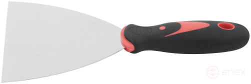 Spatula, stainless steelsteel, rubberized handle 5" (125 mm)