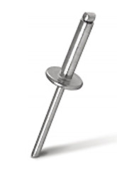 Rivet exhaust open MESSER Steel/Steel St/St Enlarged side. 4.8X10X16 mm (package 250 pcs.)