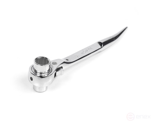 Ключ коликовый торцевой трещоточный 11х13 хром HORTZ