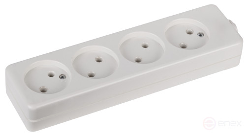 ERA K-4 block 4 sockets without grounding white