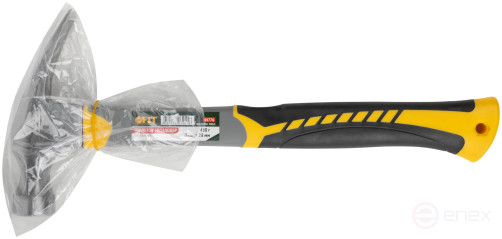 Молоток-гвоздодер, фиберглассовая усиленная 3-х цветная ручка, Профи 29 мм, 450 гр.