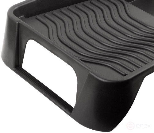 Ванночка для краски черная 510х370 мм, педаль для фиксации, Профи (для краски до 2,5 л)