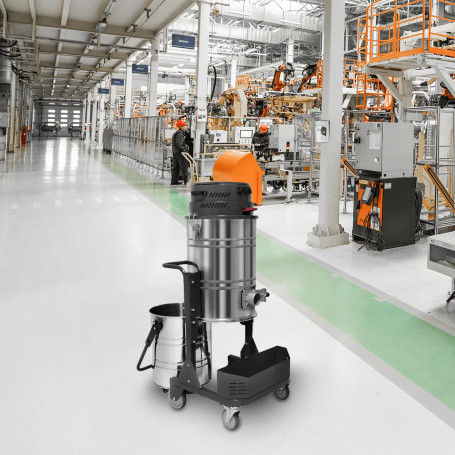 Трехтурбинный промышленный пылесос 220B для сухой и влажной уборки PVC3 L100