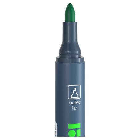 Permanent marker Berlingo "Multiline PE300" green, bullet-shaped, 3 mm