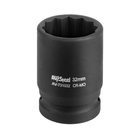 Головка ударная 3/4" 12-гранная 32мм "AV Steel" AV-731032