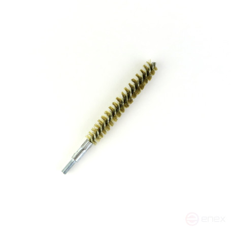 Brass brush D15, pile 0.15, M6 thread fit (14-250) brush for gentle cleaning and cleaning of holes, channels, heat exchanger, tubes and equipment in furnace, chimney, boiler systems