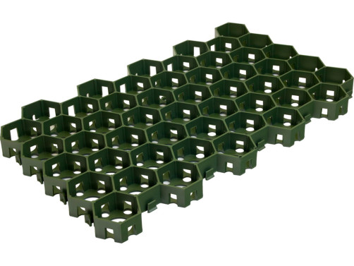 Lawn grate for garden paths and parking 1 piece set color green