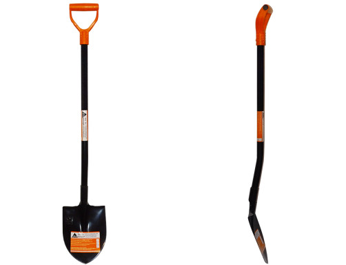 Universal bayonet shovel with metal handle plastic handle