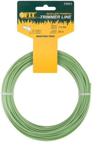 Fishing line for garden trimmers "Square" 1.5 mm x 25 m
