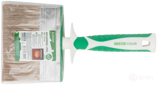 Макловица, 70% ПЭT/30% натуральная щетина, нерж. обжим, 2-К ручка, 120 х 30 мм