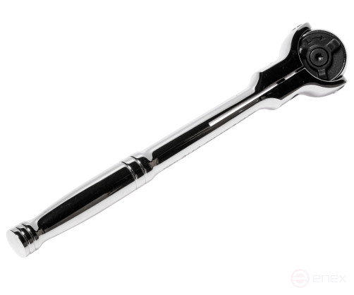 Ключ трещотка 3/8" 72 зуба 227мм шарнирный металлическая рукоятка JTC