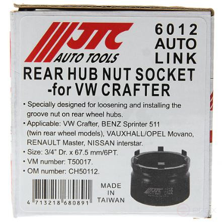 Hub head for VW CRAFTER JTC rear axle