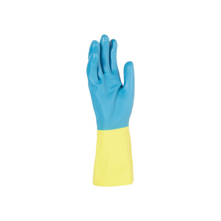 KleenGuard® G80 Neoprene Gloves for protection against chemicals - 30cm, customized design for left and right hands / Yellow /L (5 packs x 12 pairs)