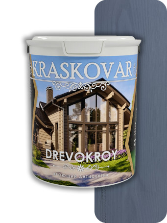 Антисептик кроющий Kraskovar Drevokroy 5014 0,9 л.