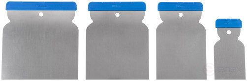 Шпатели металлические, нерж. сталь, набор 4 шт.("Япончик") 50/80/100/120 мм