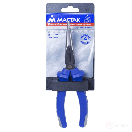 Пассатижи тонконосые 200 мм, держатель МАСТАК 030-10200H