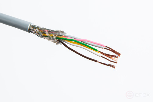Кабель гибкий передачи данных, экранированный, маслостойкий, витая пара LIYCY (TP) 3X2X0,14