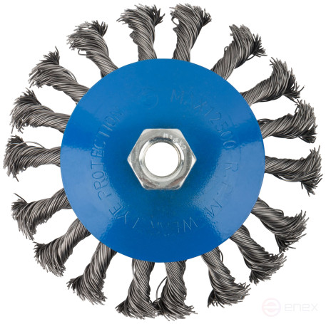 Cornice, type "wheel" with tilt, nut M14, steel twisted wire 115 mm