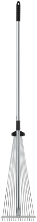 Adjustable telescopic fan rake, 15 teeth, 180-630 mm, length 1200-1540 mm