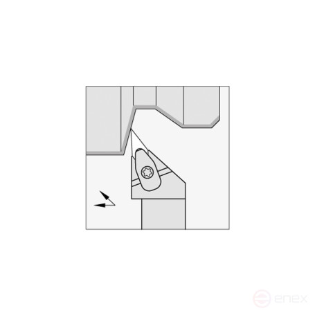 Turning holder DVJNR2020K16 for external turning right