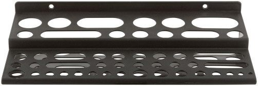 Plastic tool shelf "mini" black, 48 holes, 300x150 mm