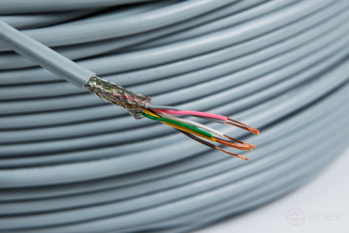 Кабель гибкий передачи данных, экранированный, маслостойкий, витая пара LIYCY (TP) 3X2X0,14