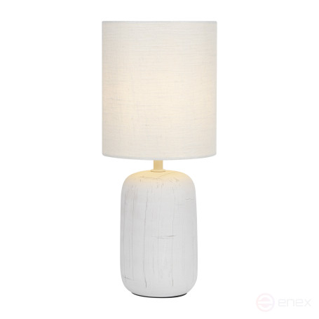 Rivoli Ramona 7041-501 Table Lamp 1 * E14 40W ceramic white with lampshade