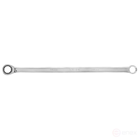 Ключ накидной двойной с храповым механизмом, длинный, 19 мм