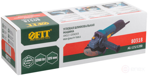 Angle grinder 1200 W; 0-10800 rpm; KlK 125 mm; 2.1 kg; armir. rotor; small; cut. tilt; box