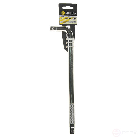 Hand crank ER-51235 1/2" DR L-shaped 305mm EUREKA 20/80