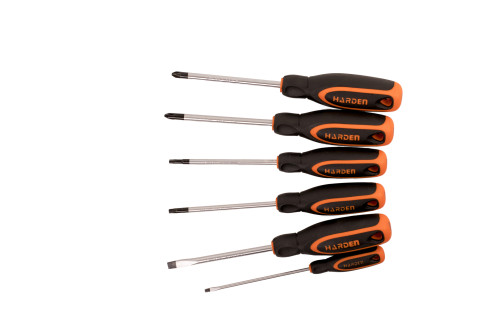 Set of 6 Jet CRV SL3/SL6/T20/T25/PH2/PZ2//HARDEN Series Screwdrivers