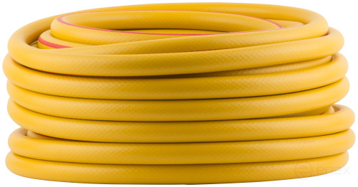 Three-layer reinforced irrigation hose, yellow 3/4" x 2.1 mm x 25 m