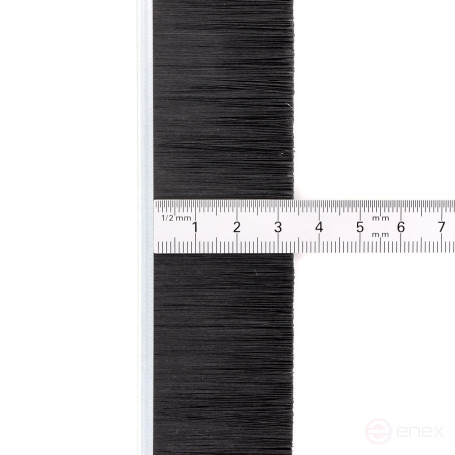Strip brush linear sealer 2500*38*4 , pile height 34 mm PPL black 0.20 (EB-1210)